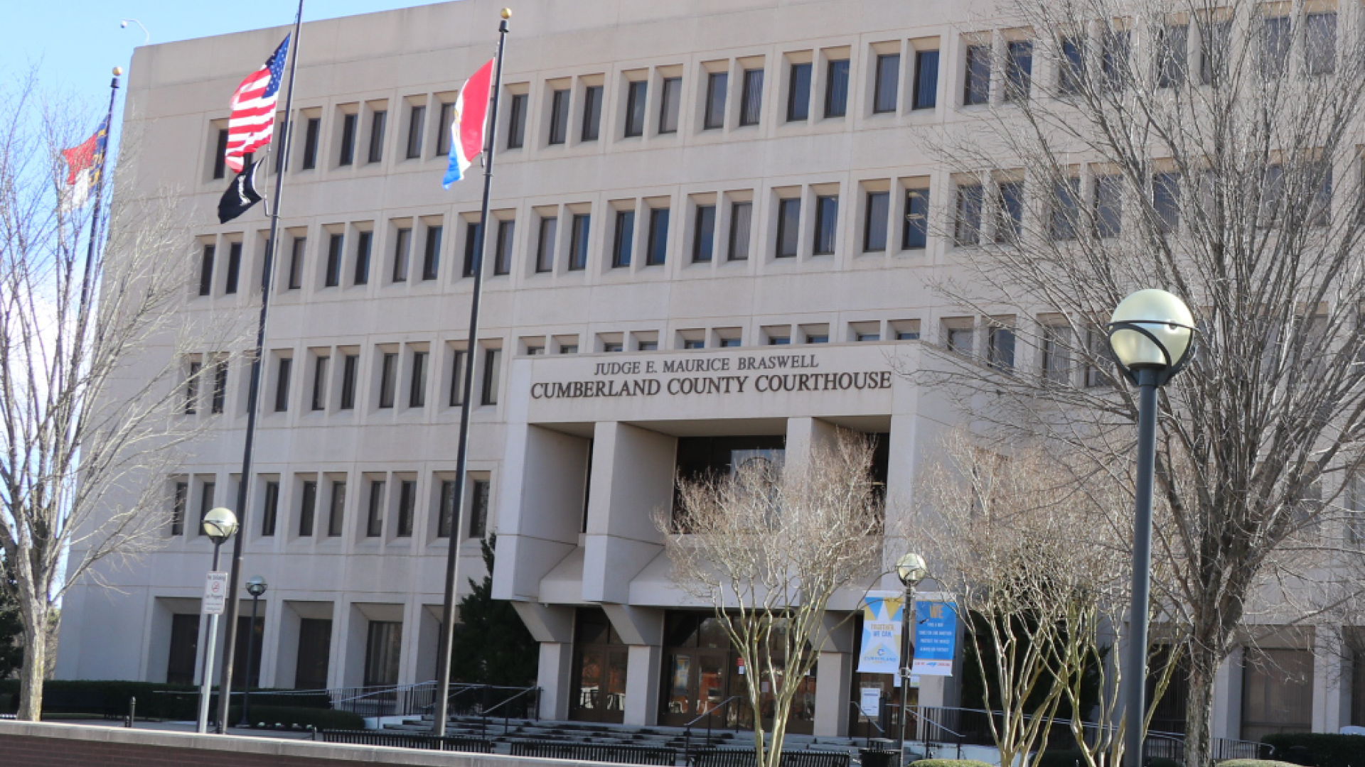 Exterior of Cumberland County courthouse.