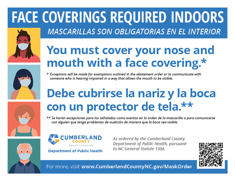 Face Coverings Required Indoors
