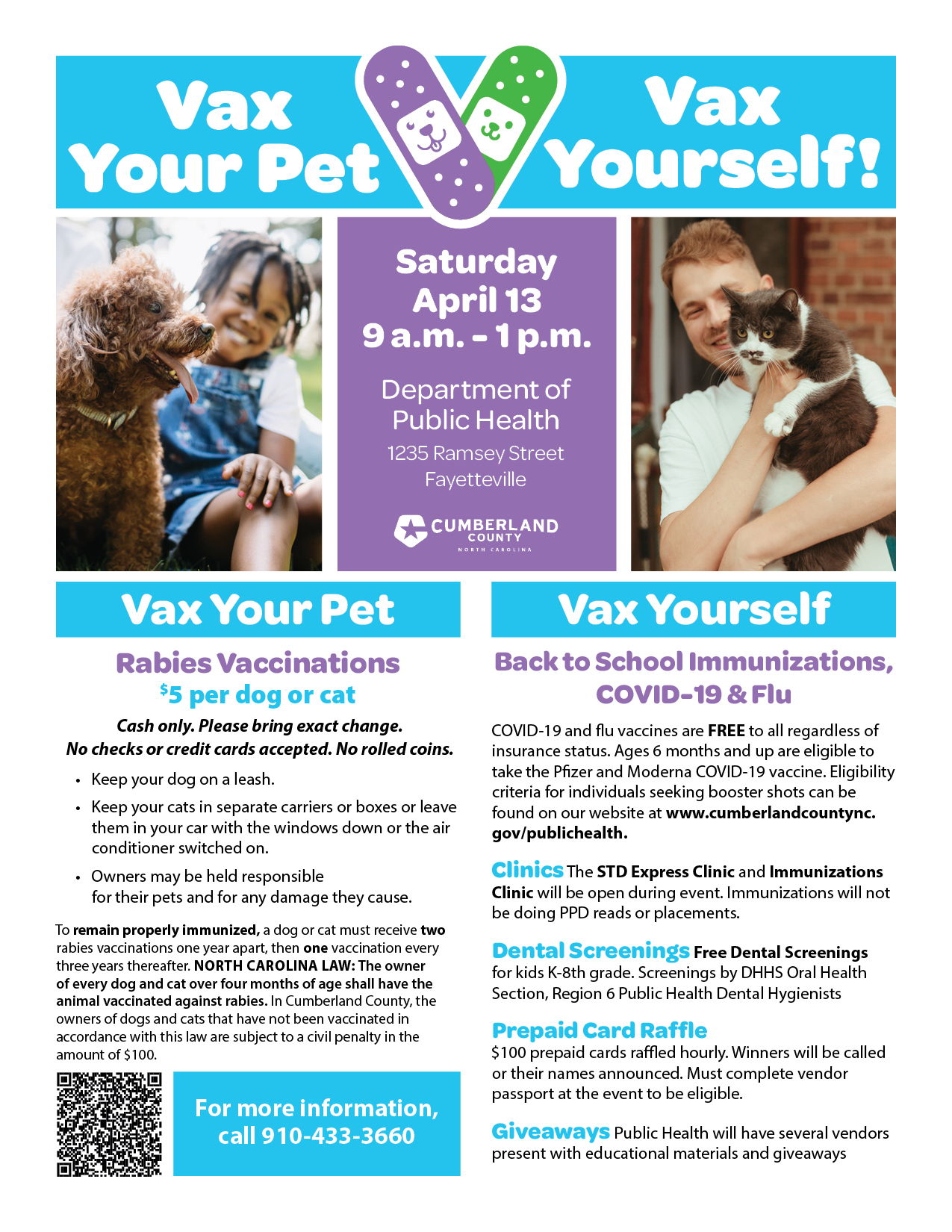Vax Your Pet Vax Yourself Flier - November 2023