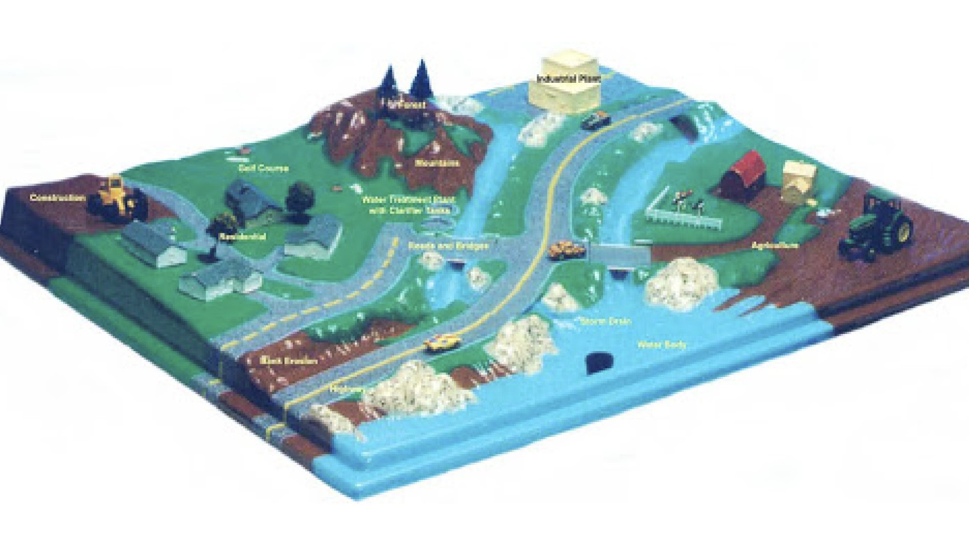 2D map of a suburban area.